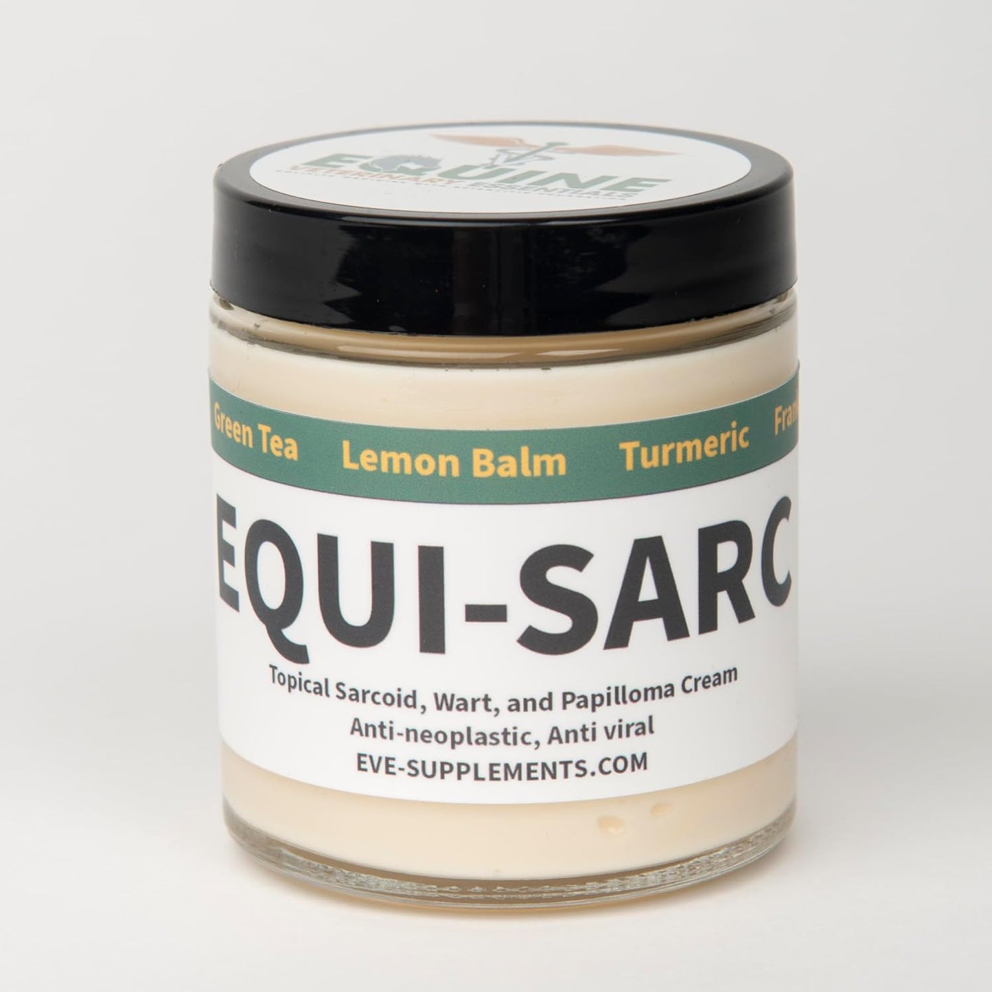 Equine Veterinary Essentials Equi-SARC Sarcoid Cream jar front view