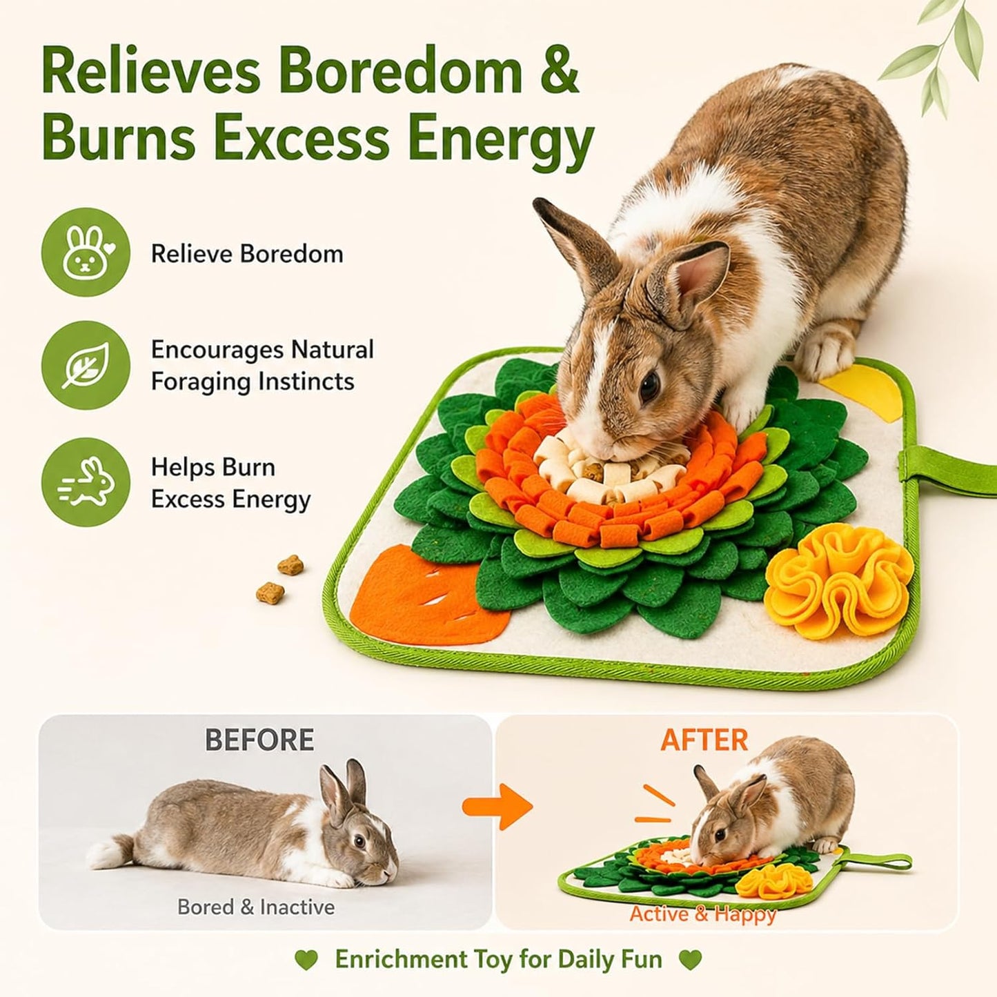 GÃ©nÃ©rique polar fleece pet enrichment mat 11.8 by 11.8 inches dimensions