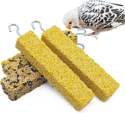 Fhiny Parakeet Treats, 2 PCS Natural Bird Crunch Sticks Grains & Vegetable Budgie Snacks Cockatiel Food Sticks Long-Lasting Chewing Toys for Parakeet Cockatiel Budgie Conure Parrot Lovebird Finch - Image 14
