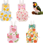 Fukaisu reusable bird diaper front view showing fruit themed patterns