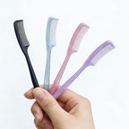 Close up view of gentle rounded teeth on generic small pet grooming comb