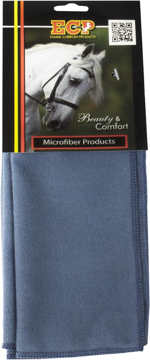 Packaged ECP equine comfort microfiber cloths ready for travel
