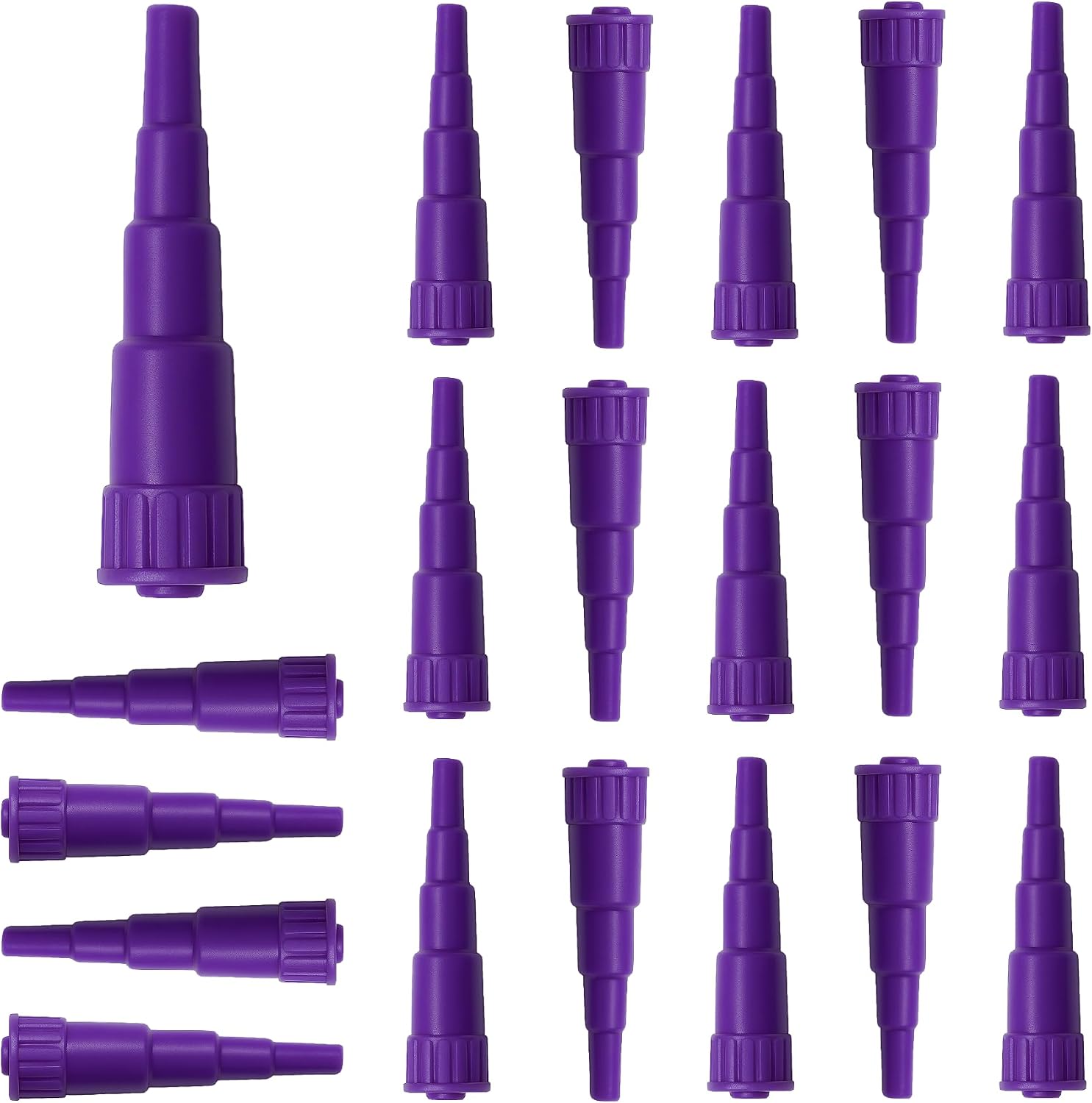 Ximter ENFit Compatible Transition Connector front view syringe adapter for animal enteral feeding.