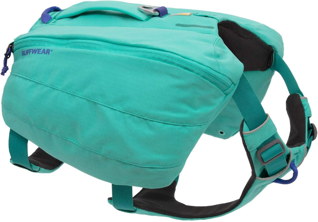 Ruffwear, Front Range Day Pack, Dog Backpack with Saddlebags, 5-Point Adjustment, 3 Leash Points, Padded Handle, Internal Mesh Pockets, Reflective Trim, Light Loop, River Rock Green, Medium - Image 11