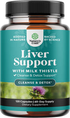 Liver Cleanse Support - Milk Thistle Supplement with Choline - 70 Count - Image 9