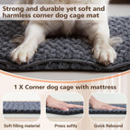 Hahafelt dog kennel pad non-slip bottom detail