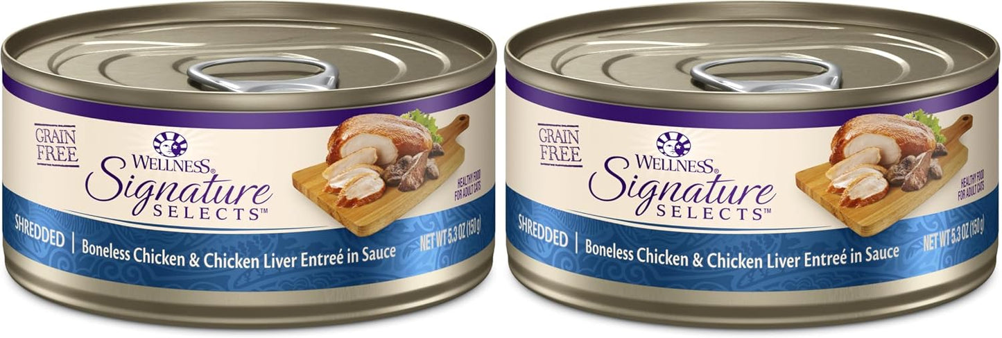 Wellness CORE Signature Selects Flaked Adult Canned Wet Cat Food, Natural, Protein Rich, Grain Free, Skipjack Tuna and Wild Salmon Entre Recipe, 2.8 oz, Pack of 12 Cans - Image 14