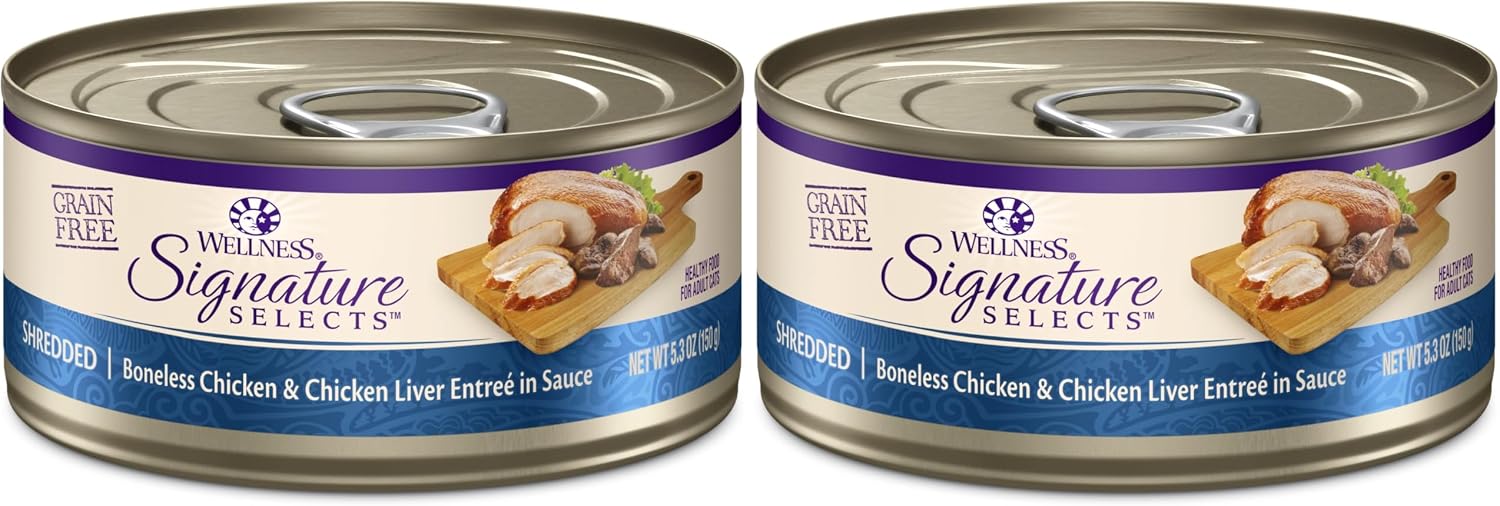 Wellness CORE Signature Selects Flaked Adult Canned Wet Cat Food, Natural, Protein Rich, Grain Free, Skipjack Tuna and Wild Salmon Entre Recipe, 2.8 oz, Pack of 12 Cans - Image 14