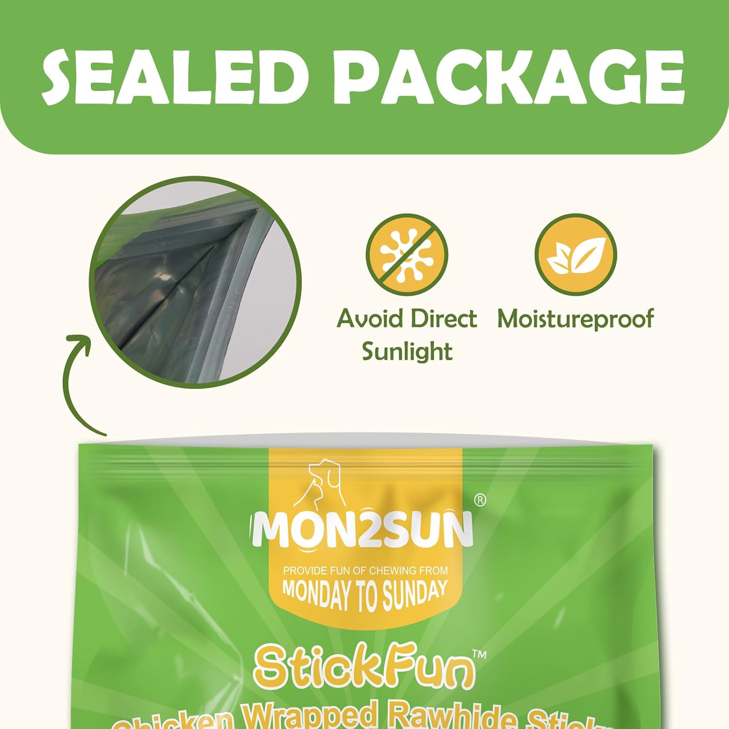 Mon2sun dog treats packaging ready for delivery