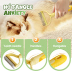 Close up of 9-teeth dematting side of Hi Pet grooming brush