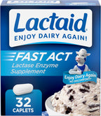 Lactaid Fast Act Lactose Intolerance Relief Caplets, Lactase Enzyme to Prevent Gas, Bloating and Diarrhea Due to Lactose Sensitivity, Single-Serve Supplements for Travel and On-The-Go, 60 Count - Image 8