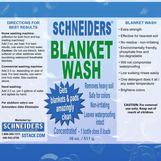 Schneiders equestrian gear cleaner showing eco friendly phosphate free formula label details