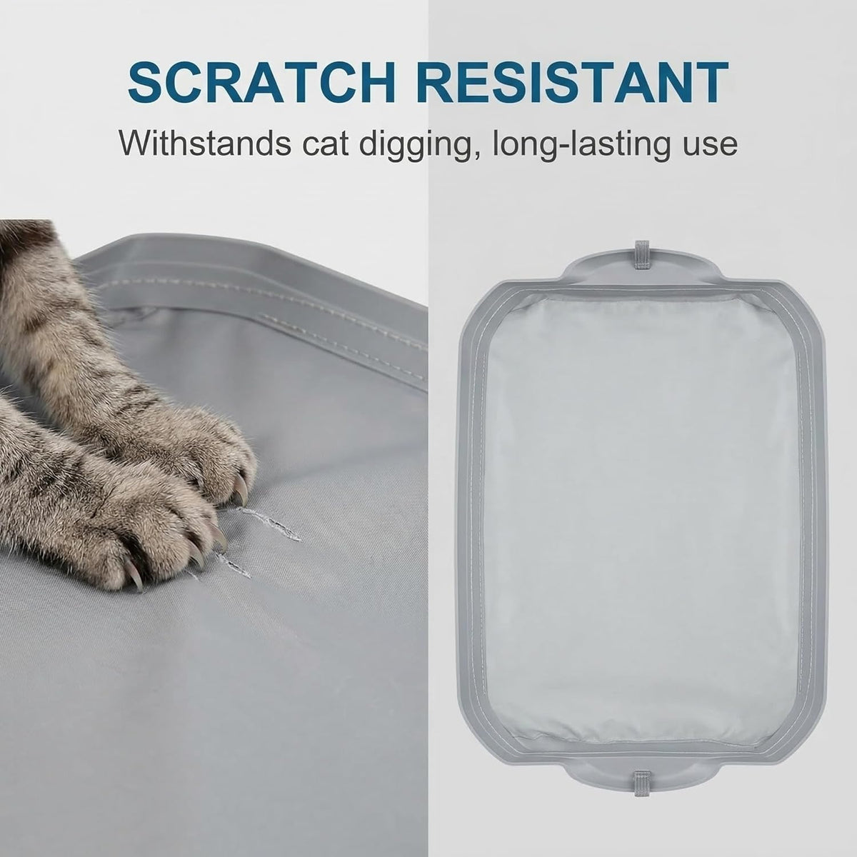 Checpurry automatic cat litter box liner tray accessory protecting against scratches and claws.
