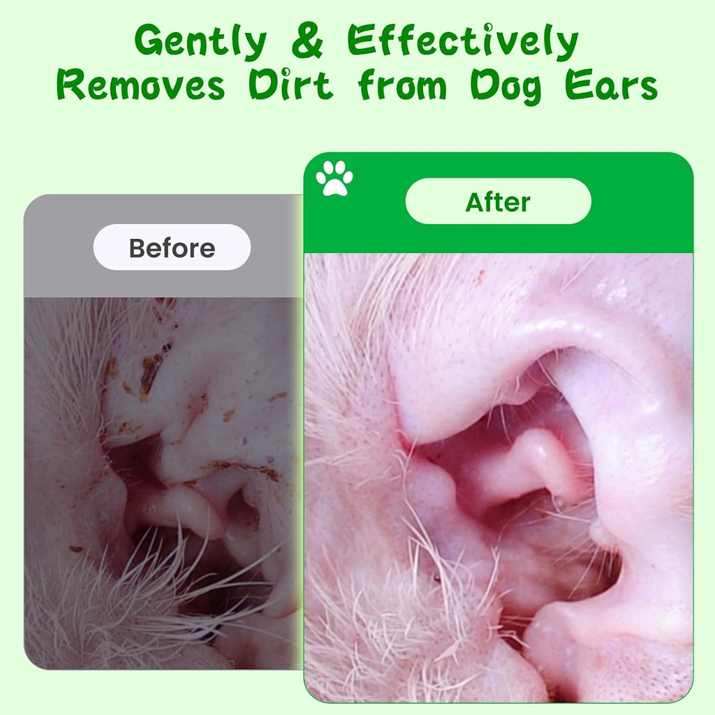 Close up of Tinioey dog ear cleaning pads texture