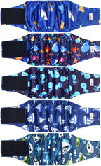 5 Pack Dog Diapers Male, Premium Belly Bands for Dogs, High Absorbing Male Dog Pee Wraps for Doggie in Incontinence or Excitable Urination and Training XS - Image 11
