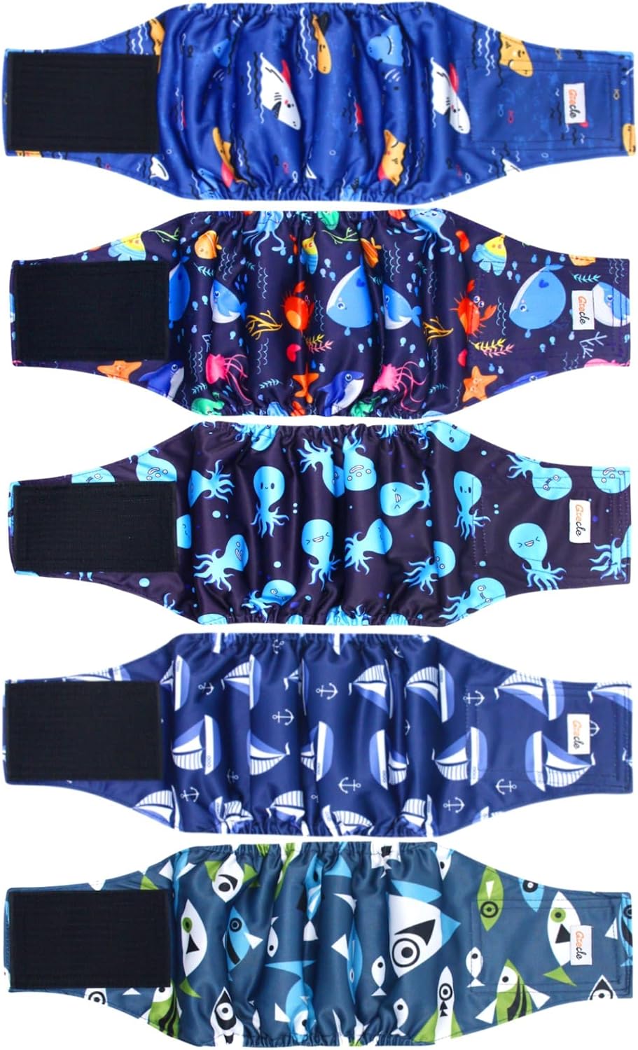 5 Pack Dog Diapers Male, Premium Belly Bands for Dogs, High Absorbing Male Dog Pee Wraps for Doggie in Incontinence or Excitable Urination and Training XS - Image 11