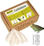 4.3"-4.7" Cuttlebone for Birds,Natural Cuttlefish Bone for Parakeets,12 Pcs - Image 10
