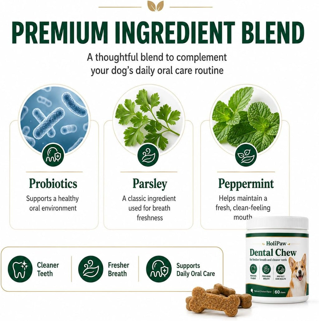 HoliPaw daily breath freshening treats for dogs