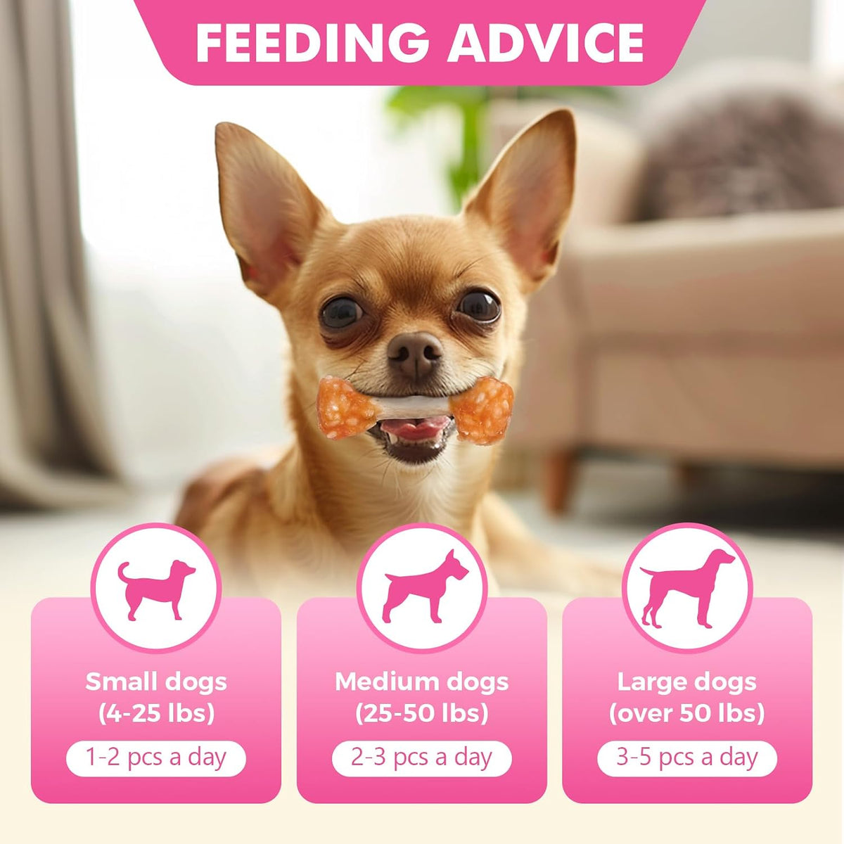MON2SUN dental care chicken wrapped chews product dimensions