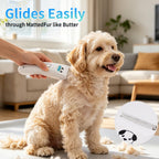 Cordless electric pet hair shaver with accessories