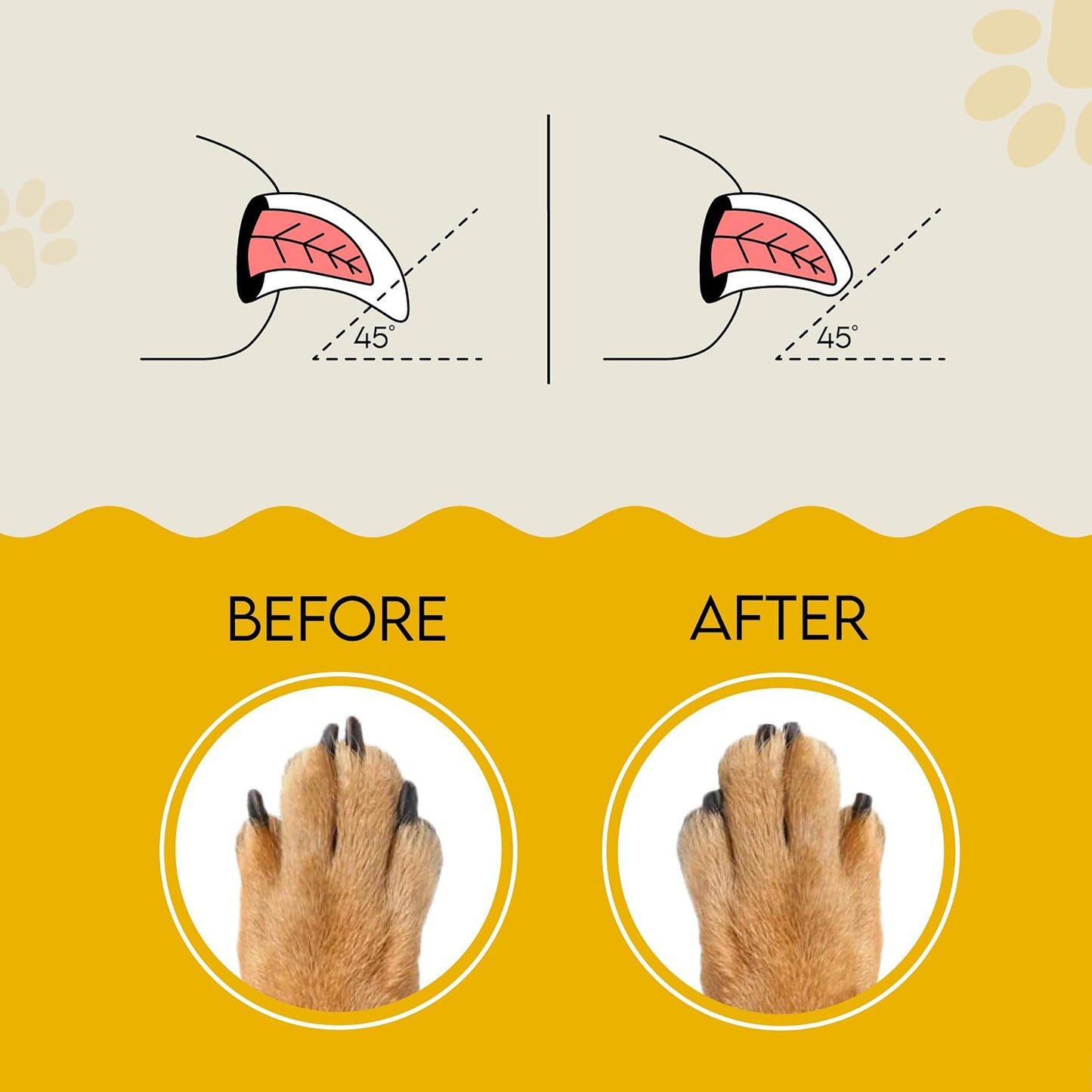 Handheld dog nail file board for stress free grooming