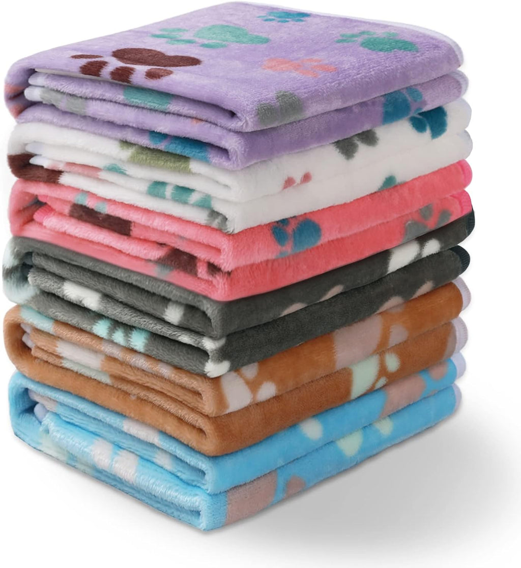 Luciphia 1 Pack 6 Dog Blankets Cat Soft Fluffy Fleece Pet Blanket Warm Cute Print Design Puppy Kitten Doggy Paw Small(23"x16") - Image 13