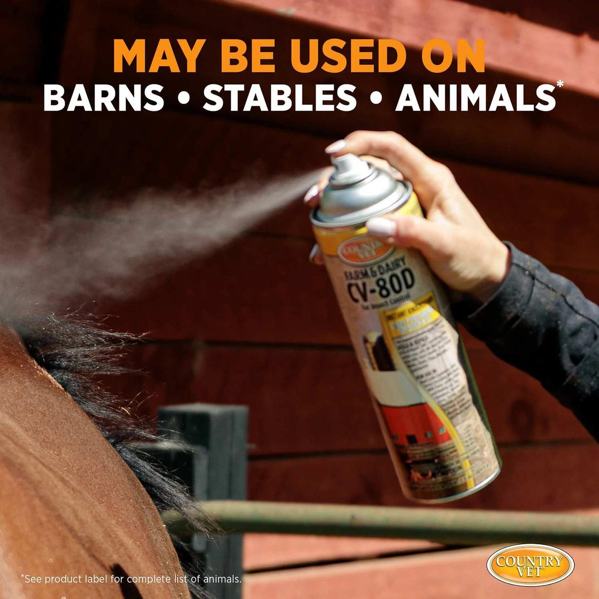 Country Vet 18.5 Ounce farm insecticide can side angle view