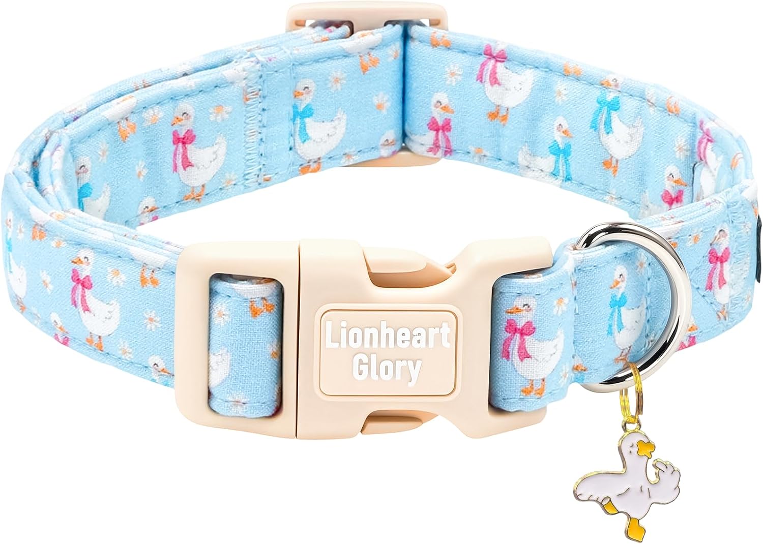 Quick release buckle on patriotic dog accessory