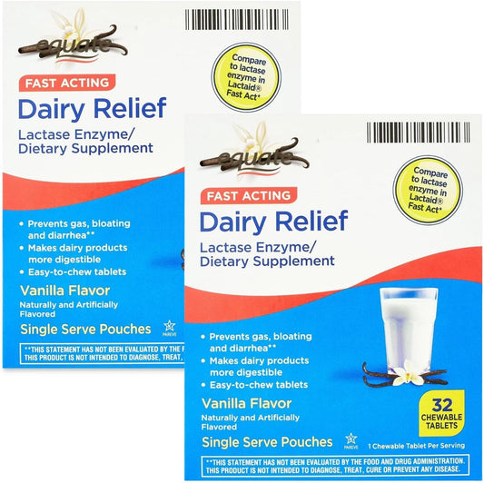 Fusion Shop Store Fast Act Lactose Intolerance Chewables front view packaging for fast-acting dairy relief