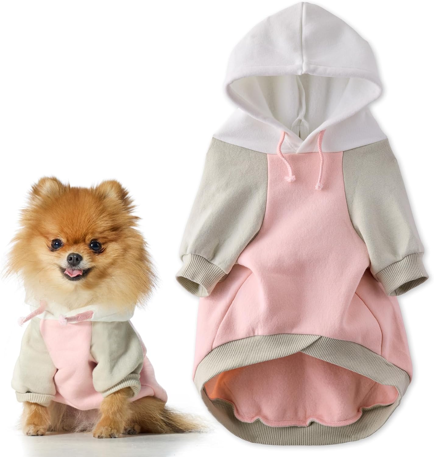 Pet Passion Rocky II - The Extra Comfy Hoodie, Organic Cotton and Recycled Poly Dog Hoodie Pet Coat Sweater for Small, Medium, Large Dogs, Black Sand Plaid, Small - Image 13