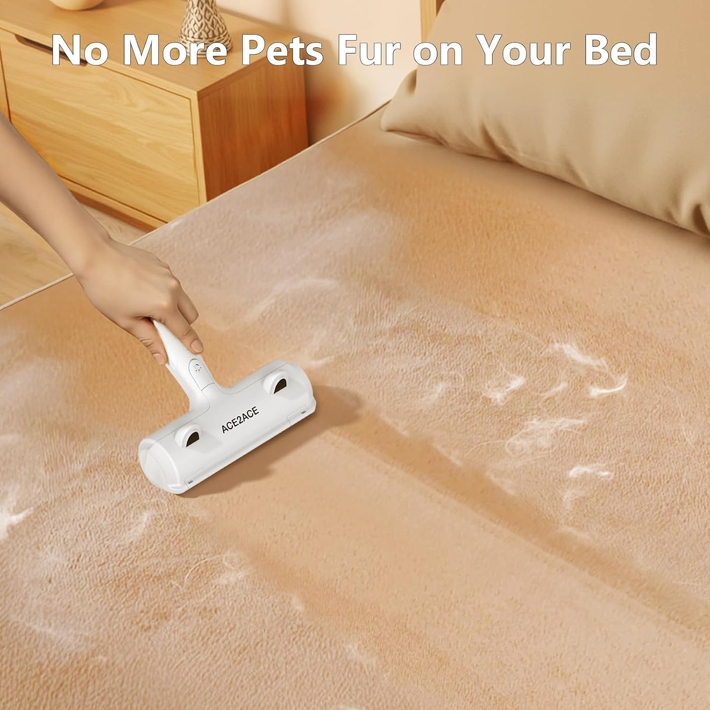 Side profile of Ace2Ace pet hair removal tool