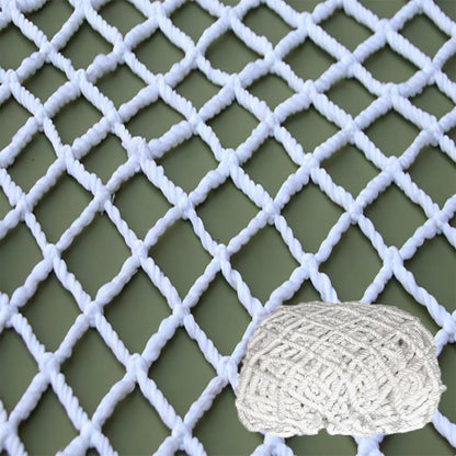 Mozzeilee Balcony Stair Rope Net white front view