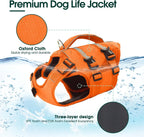 Kuoser canine safety vest top view reinforced rescue handle details