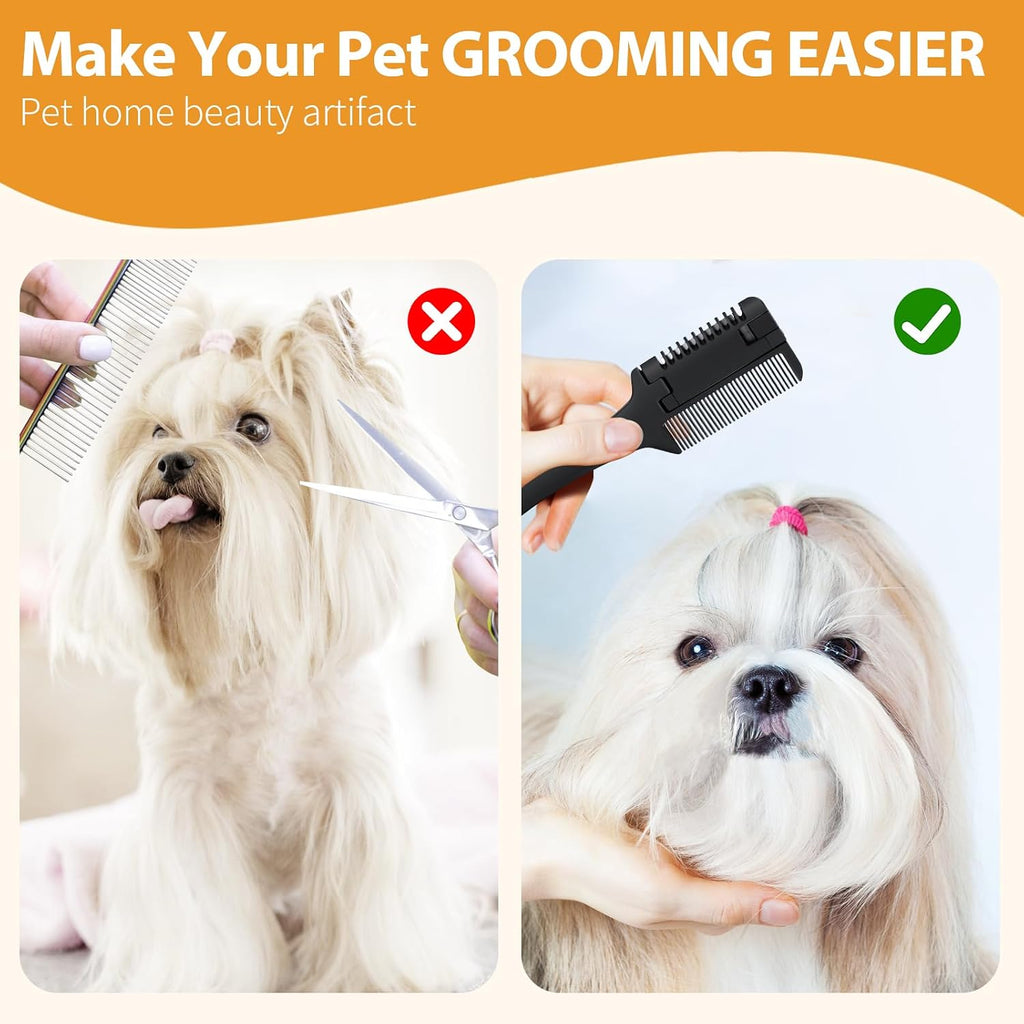 Sodknow pet grooming comb set of two for cats and dogs