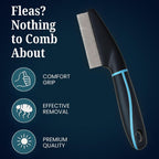 Flea Comb for Dogs and Cats - Premium Pet Grooming Tool with Stainless Steel Teeth for Long and Short Hair - Image 6
