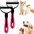 Double-Sided Pet Grooming Brush for Dogs and Cats, 2026 New Dog Deshedding Brush, Dematting Comb Removes Tangles Knots and Loose Fur, Ergonomic Pet Grooming Tool (Blue) - Image 15