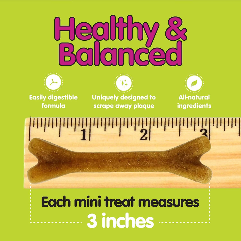 Fido Belly Bones for Dogs, Mini - 100 Count - Yogurt-Flavor Dental Treats for Small Dogs - Plaque & Tartar Control for Fresh Breath - Digestive Support - Made in USA - Image 6