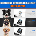 Close up of Viwik pet nail grinder grinding ports