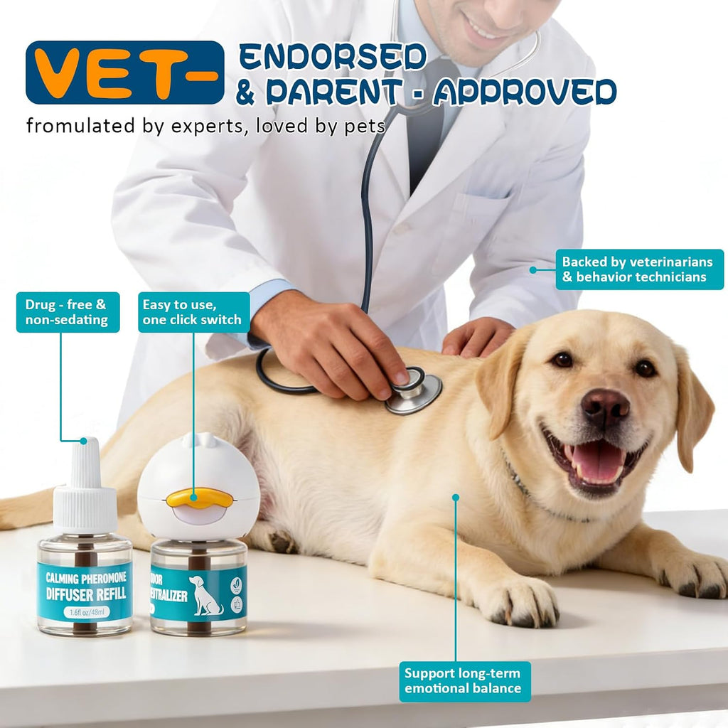LKXDOV family safe odorless pet calming diffuser pack packaging view