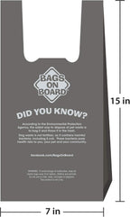 Premium imported gray pet poop bags with integrated handles for simple knotting