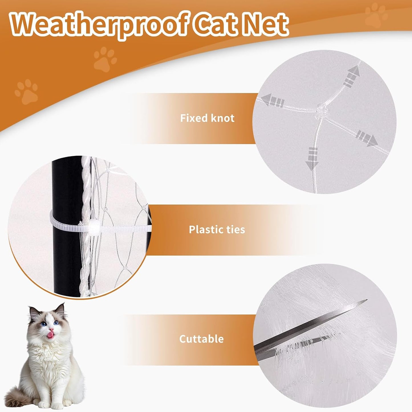 Vingvo cat netting used for window protection