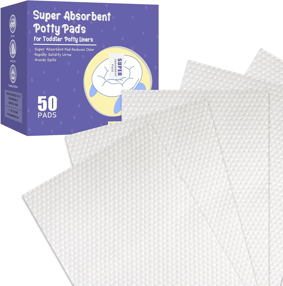Jojhdr super absorbent potty pads front view