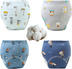 Bembika Upairy potty training pants pack of four front view showing colorful cartoon patterns for boys.