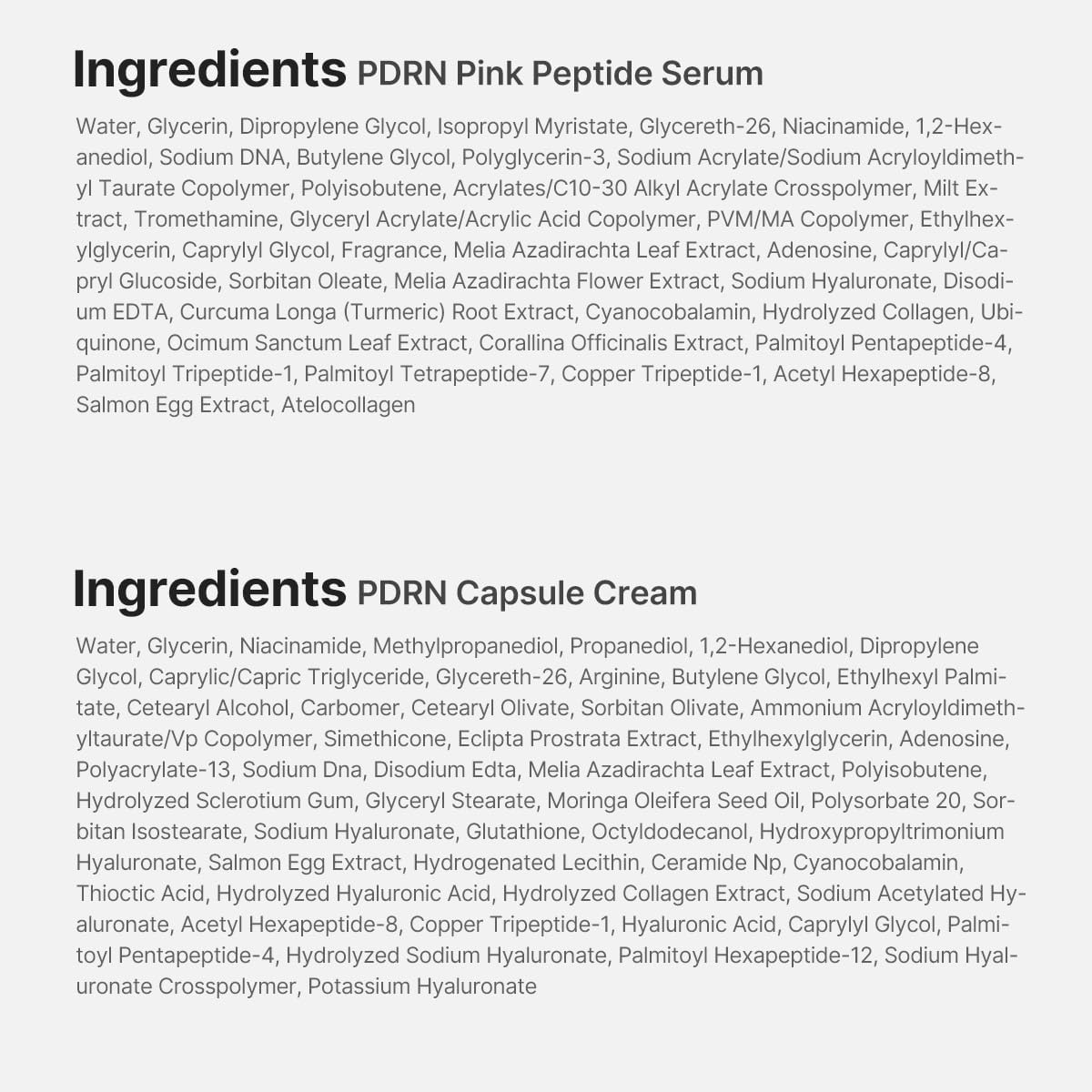 Full collection of medicube PDRN skincare items laid out