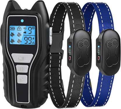 Asrcs shock collar for dogs 2 dogs remote control system front view