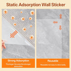Transparent scratch protector for furniture doors