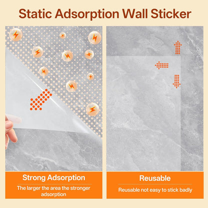 Transparent scratch protector for furniture doors