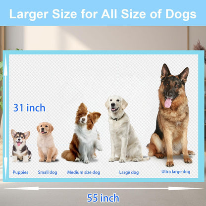 UYDJKLS imported pet mats used inside a large dog crate for reliable leak protection.