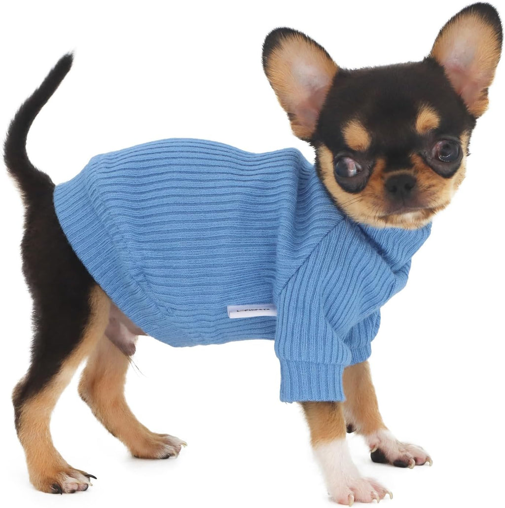 LOPHIPETS Small Dog Turtleneck Sweater for Teacup Chihuahua Yorkie Puppy Cat Clothes - Bright Light Pink, XS, 50% Rayon/30% Nylon/20% Polyester - Image 11