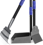 Heeyoo Dog Pooper Scooper, Dog Poop Tray and Rake Set, Pet Waste Removal Scoop with Long Adjustable Sectional Stainless Handles - Image 10